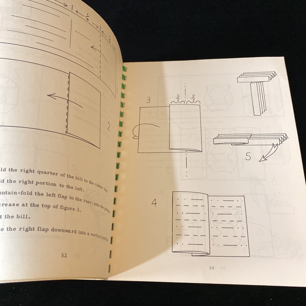 Folding Money Vol. 2 Magic Trick Book 1968 Magicican Performance