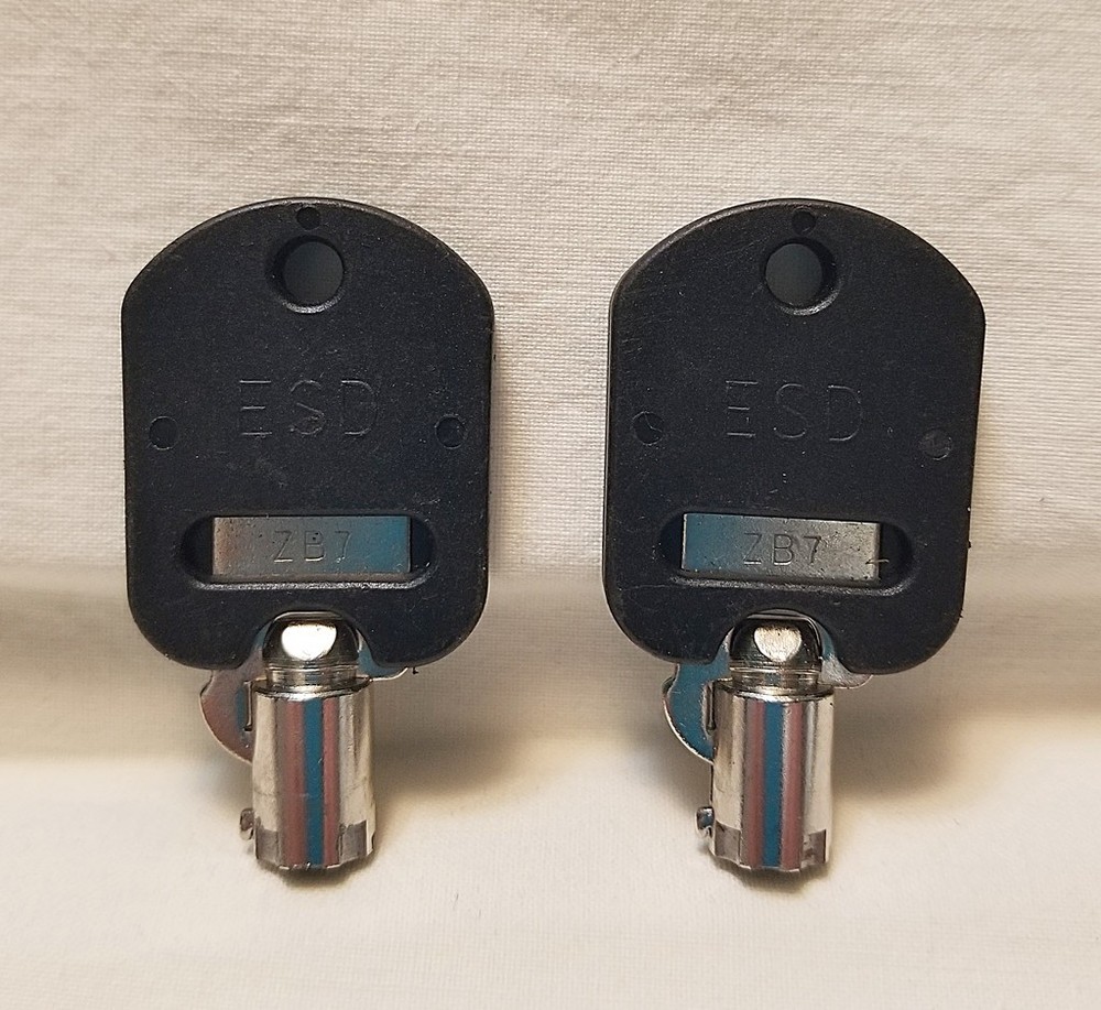 ESD Laundry Machine Coin Box and Access Panel Keys  -  Code  ZB7  -  PAIR