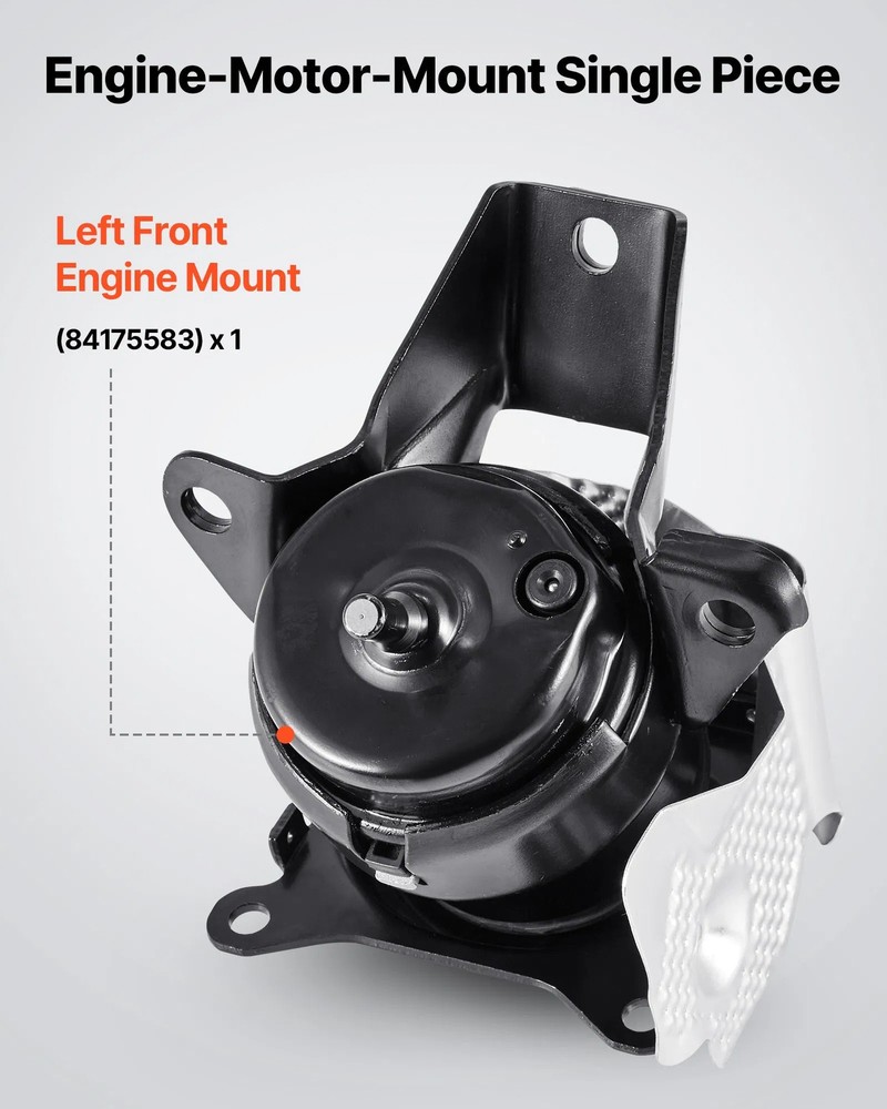 Engine Motor Mount Replacement, Left Front Engine Mount, Universal Compatible wi