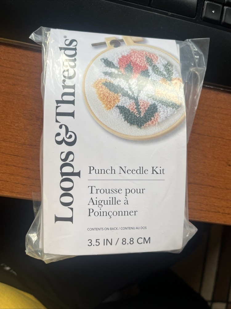 Loops & Threads Punch Needle Kit "Mix Leaf" Design-set of 3