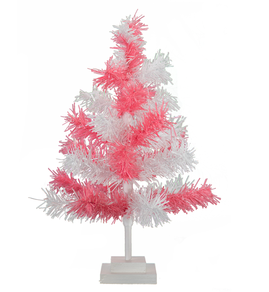Artificial Tinsel Christmas Trees Decorative Display Table-Top Multi Colors