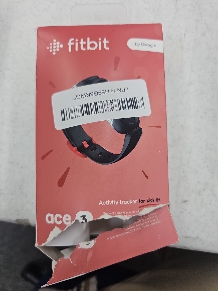 Fitbit Ace 3 Activity Tracker for Kids 6+ Black Racer Red
