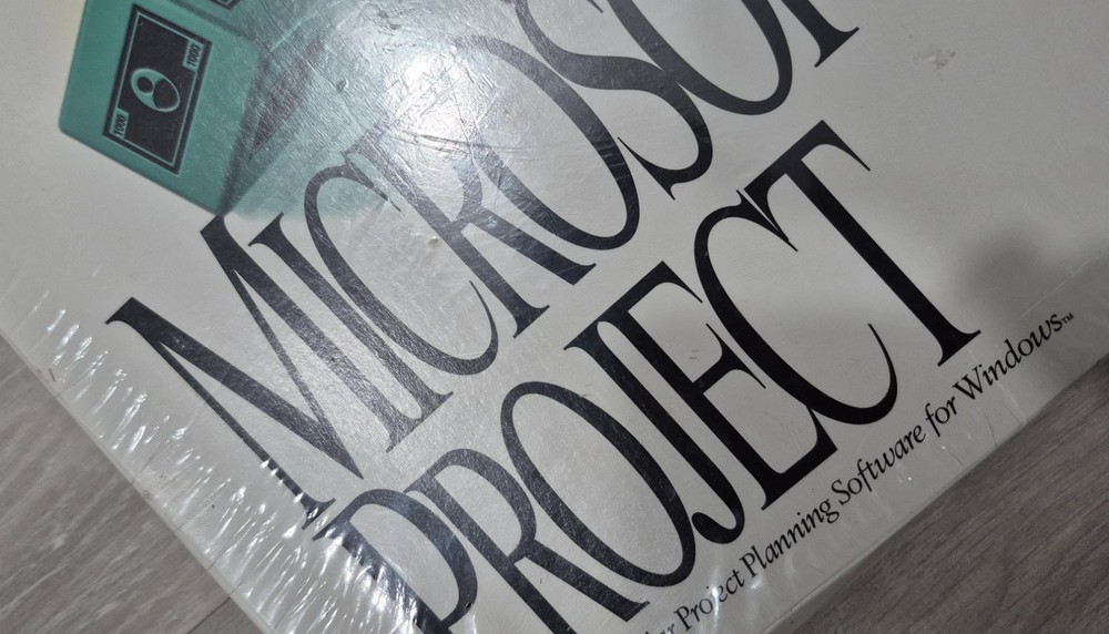 Microsoft Project Version 4.0 – Sealed Vintage Software (Windows 3.x, 1994) NEW