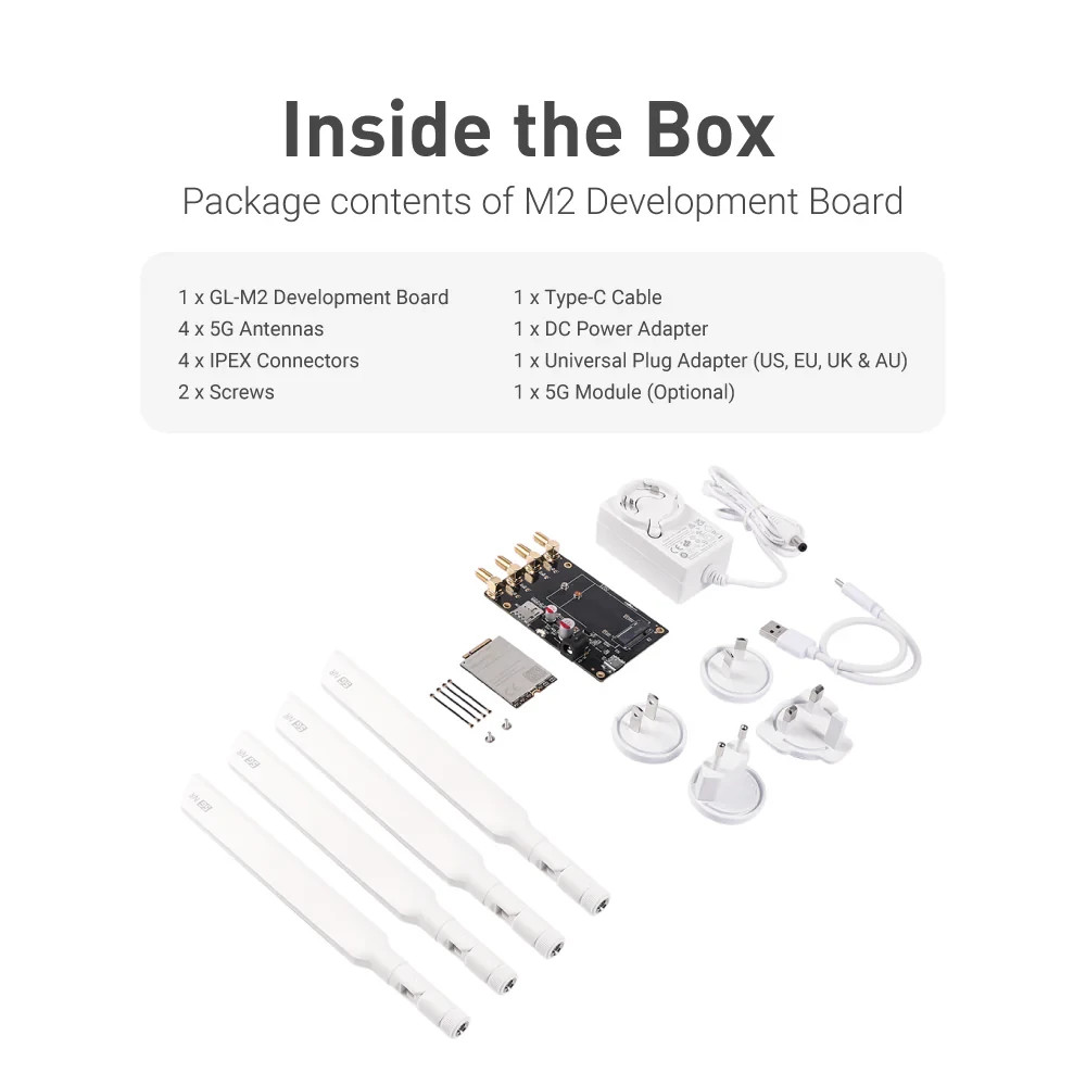 GL.iNet M2 Development Board + 5G Module