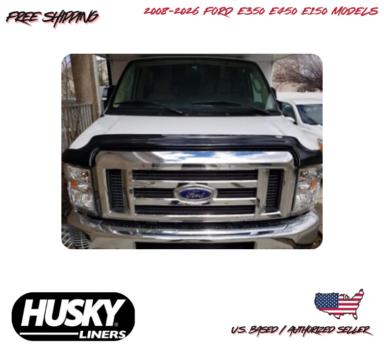 2008-2026 Ford E350 E450 E150 BugFlector Hood Bug Shield Protector Super Duty