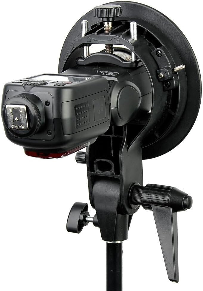 S Type Bracket Stable Bowens S Mount Holder for Speedlite Flash Snoot Softbox