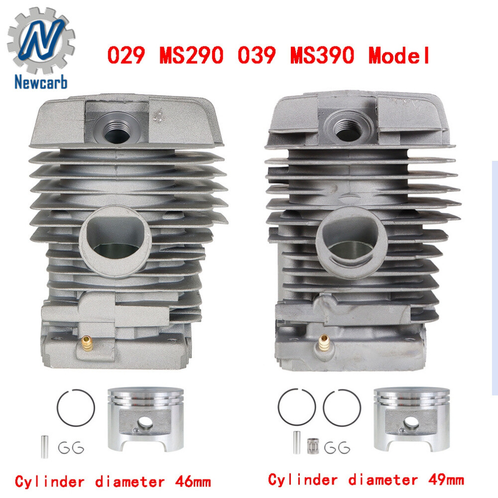 Chainsaw Cylinder Piston Kit For 029 MS290 039 MS390 MS310 46mm 49mm