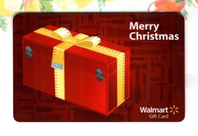 WALMART Merry Christmas, Toolbox ( 2010 ) Gift Card ( $0 )