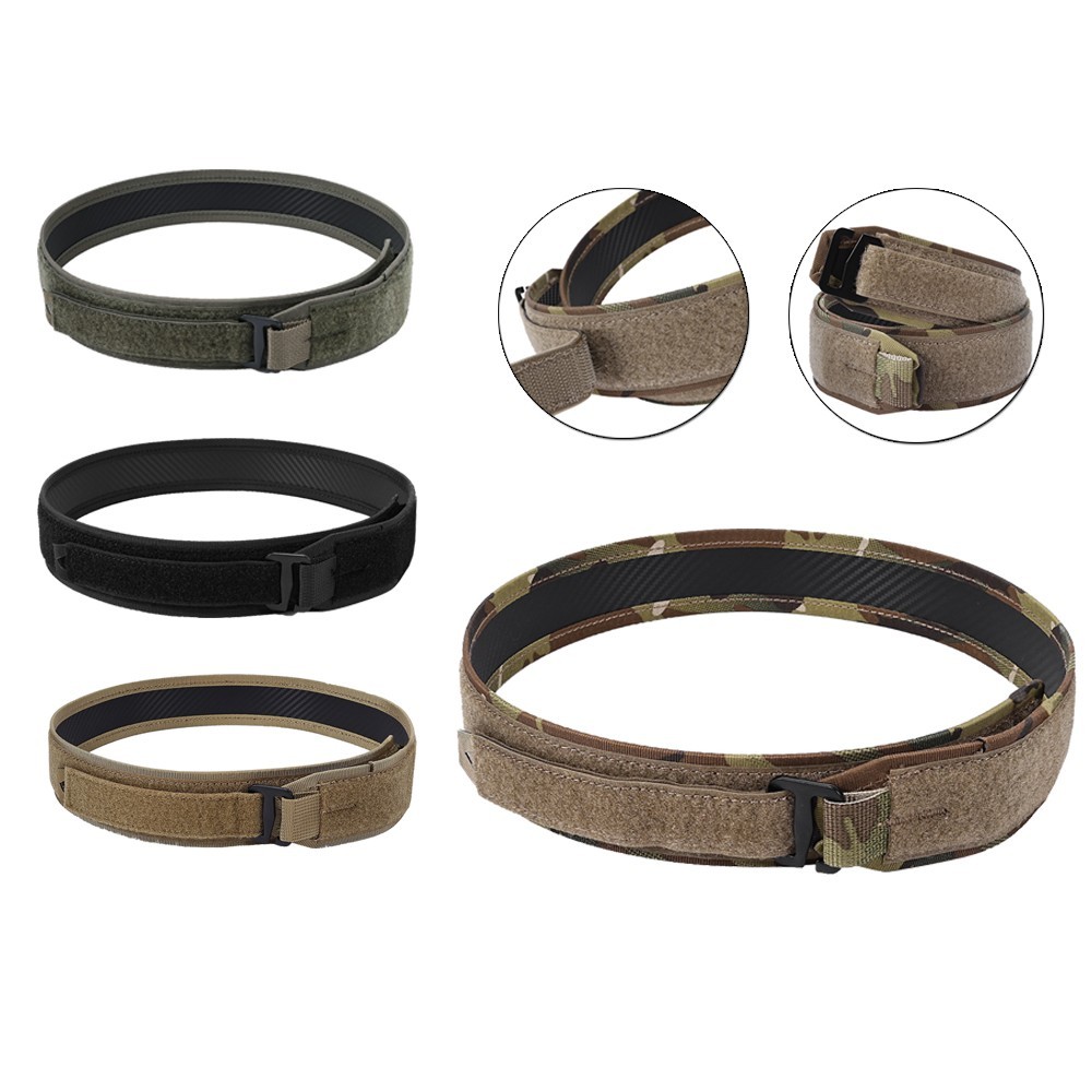 Tactical MOLLE Rigger Belt Laser Cut Quick Release Durable with Soft Inner 33''