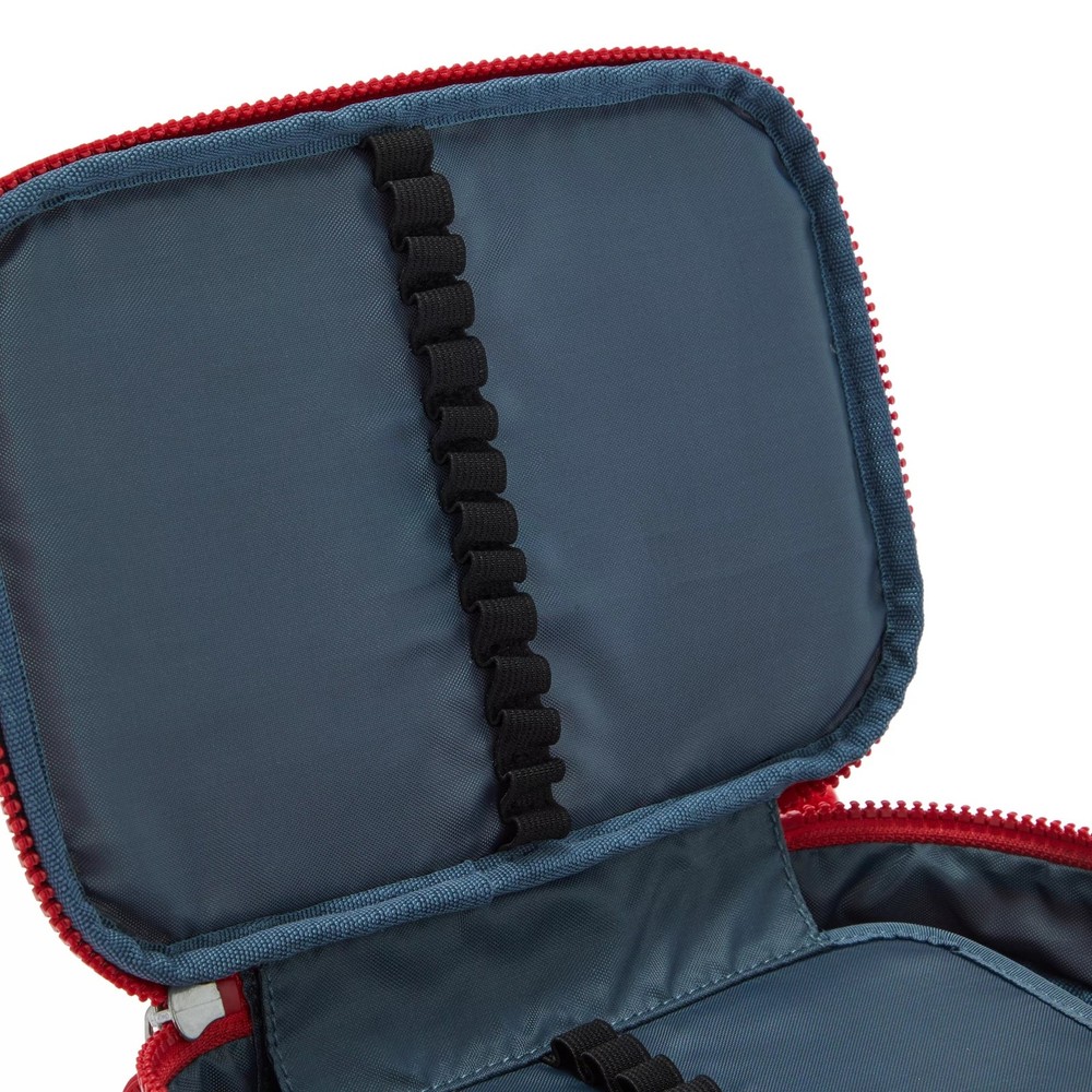 Kipling 100 Pens Pencil Case Organizer with Zipper Compartment