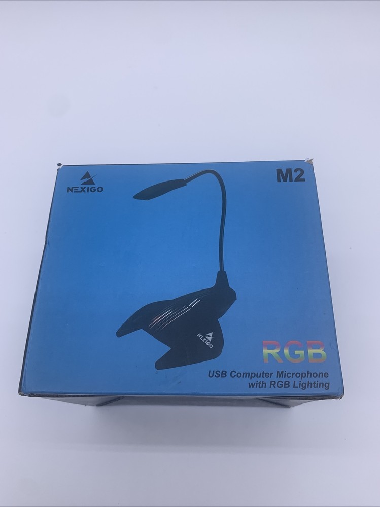 Nexigo M2 RGB USB Computer Microphone with Multicolor Lights