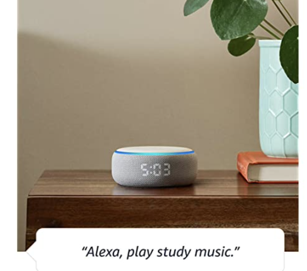 NEW Amazon Echo Dot (3rd Gen) - Smart Speaker with Clock and Alexa - White