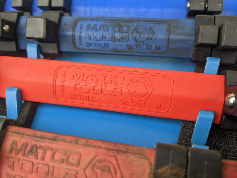 Matco Tools Plastic Socket Rail Organizers Lot