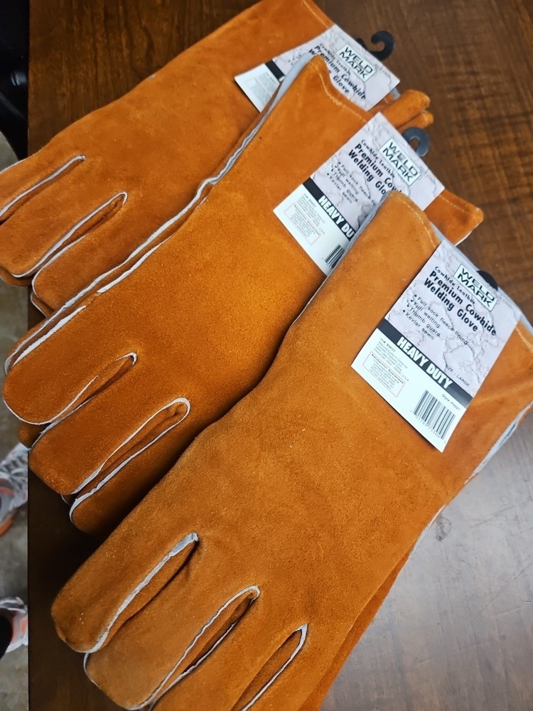 WELDMARK Coehide Welding Gloves. 3pk. Ships Free.