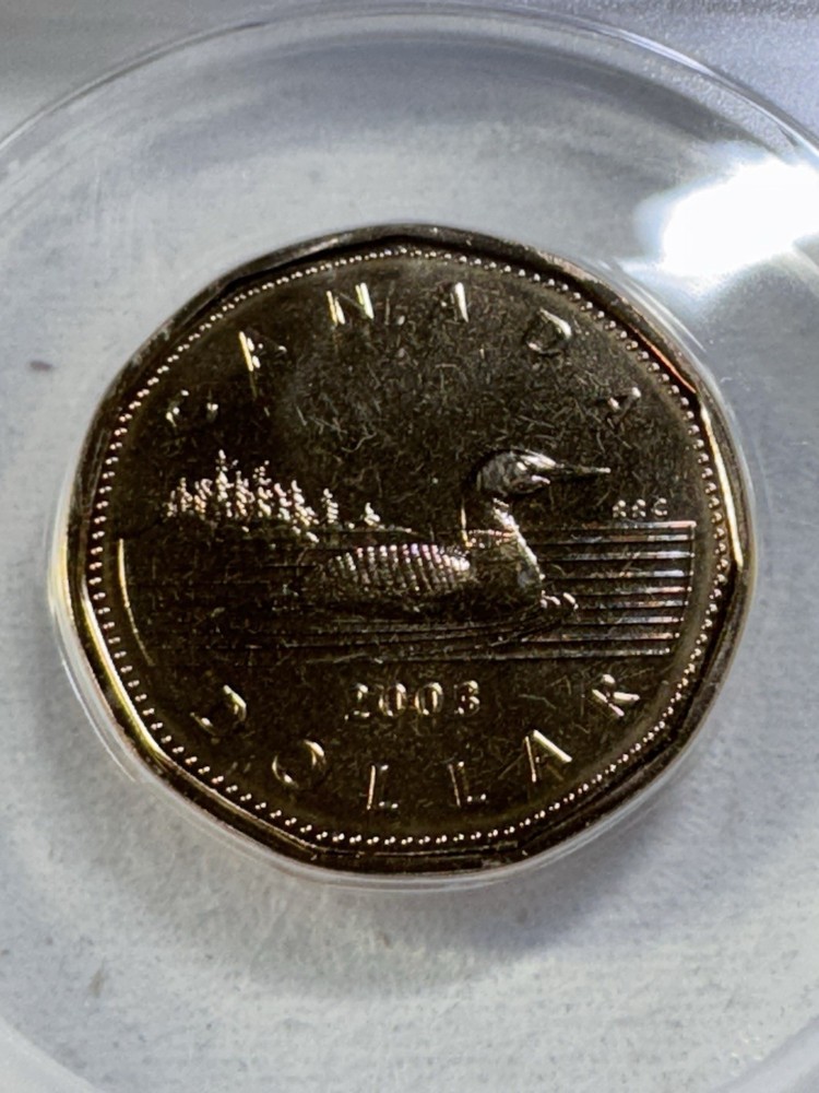 2003 Canada $1 Loonie Graded MS 68 by ANACS