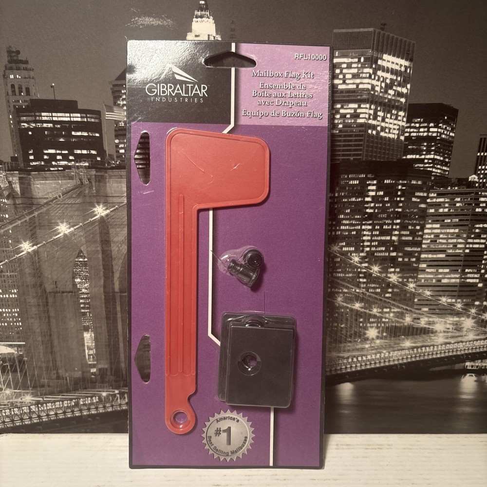 Flag Kit Red Gibraltar Mailboxes Replacement Mailbox Rust Proof Sealed New