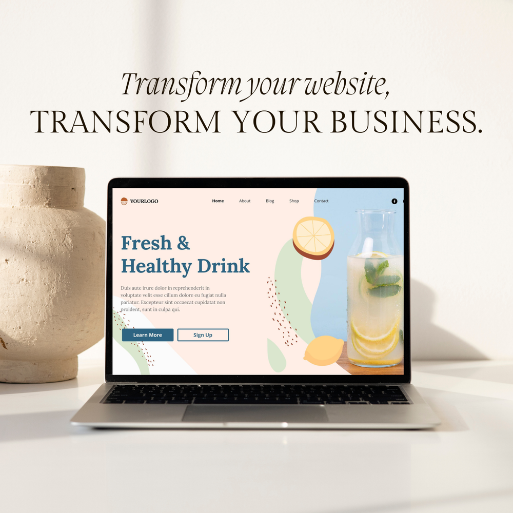 Custom Website Development, Food Website Development, Beverage Wordpress Website