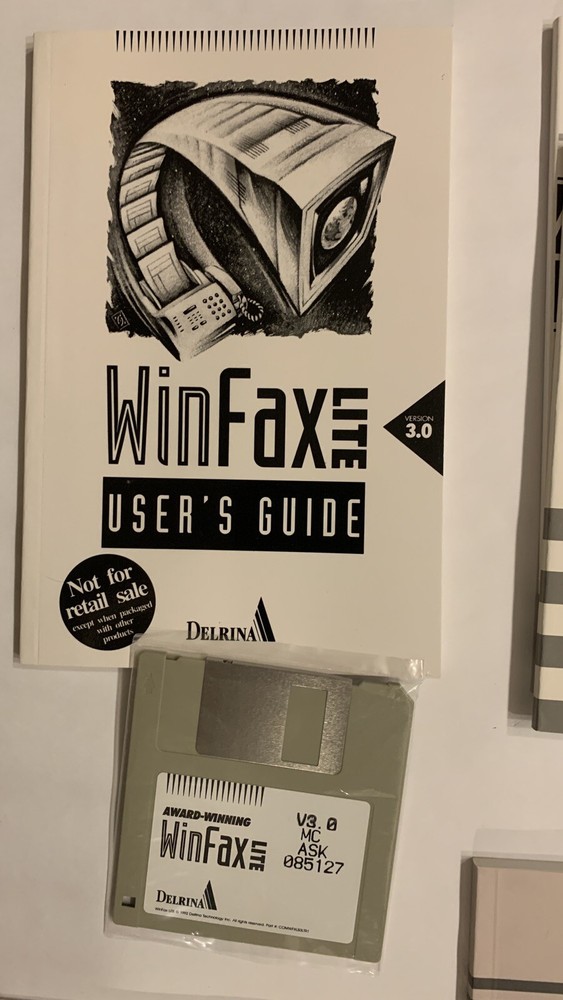 Vintage Computer Bundle - Internal Modem, Miscellaneous Software, Manuals