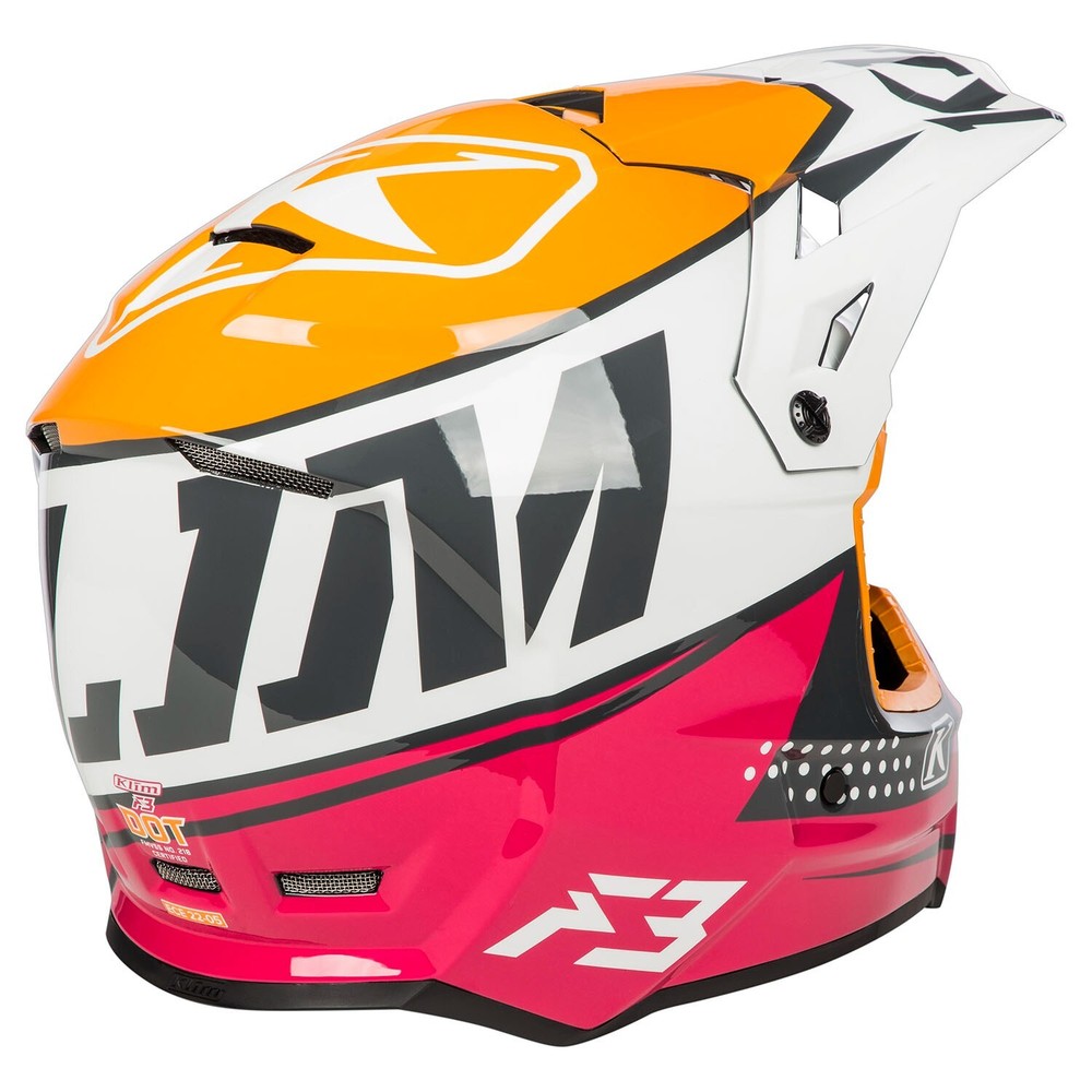 Klim F3 HELMET ECE/DOT, BOMBER ROSE 3X (NON CURRENT)