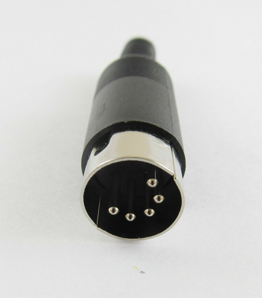 5pcs DIN Plug Male Plug Cable Connector 5 Pin With Plastic Handle