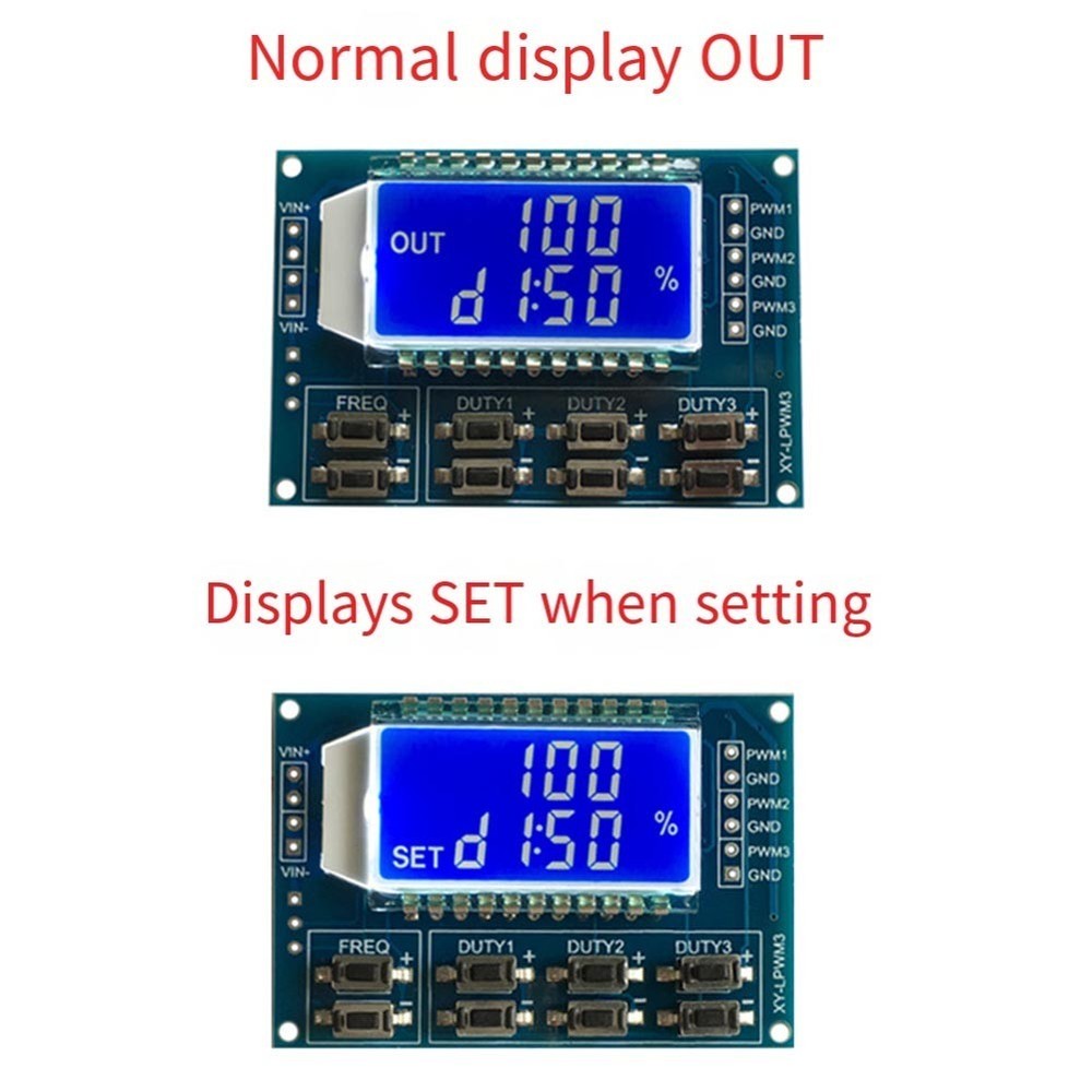 Adjustable Pulse Generator for Controlling Related Circuits LCD Display