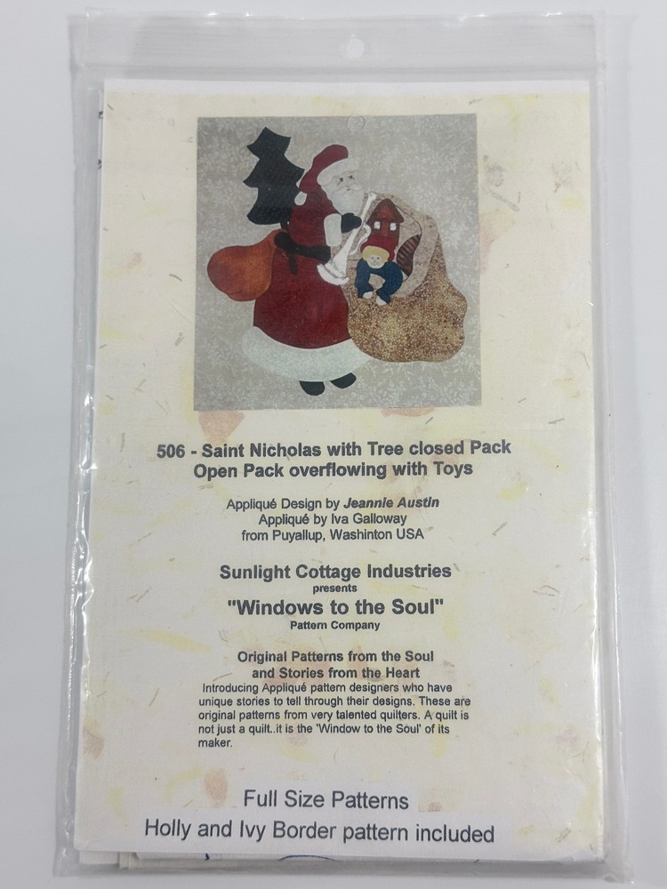 Santa Claus Applique Pattern