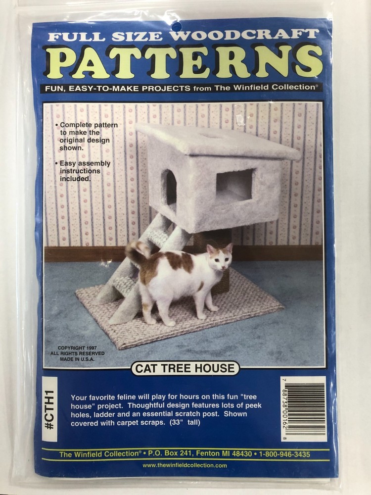 Full Size Woodcraft Patterns Cat Tree House