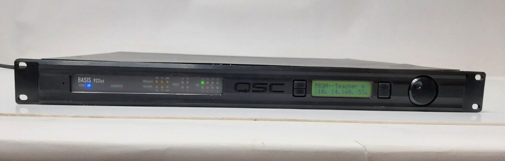 QSC Basis 922uz BASIS-922UZ Amplifier/Loudspeaker Control Processor