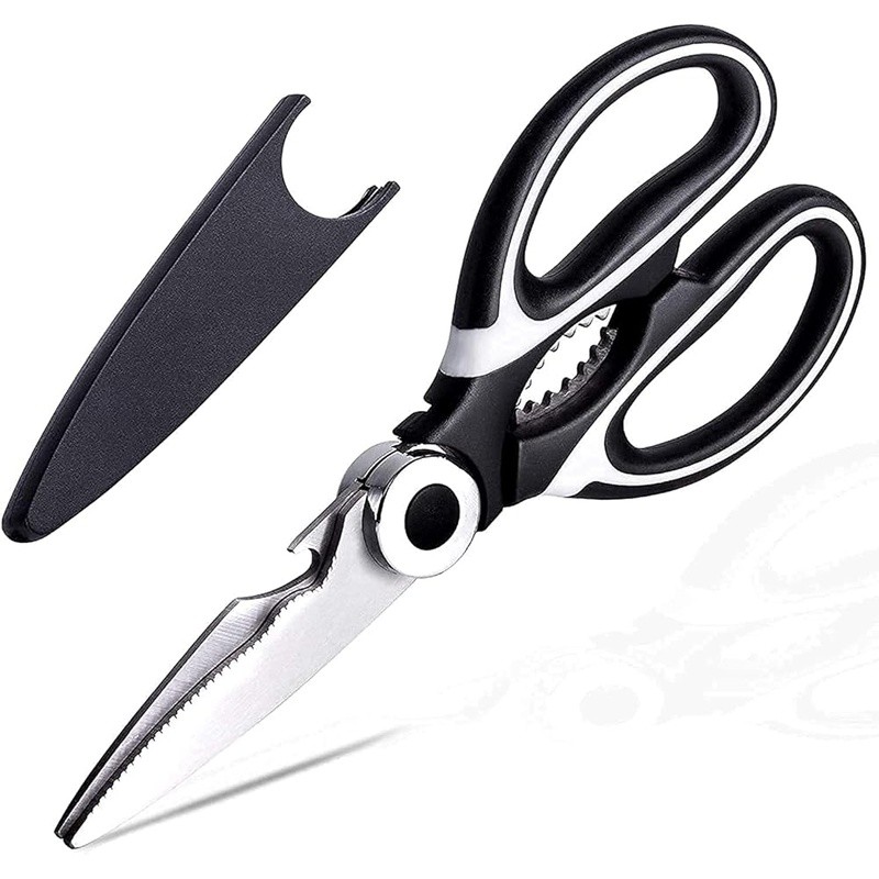 Multi-Function Kitchen Scissors Stainless Steel Sharp Durable W/ Bottle Opener
