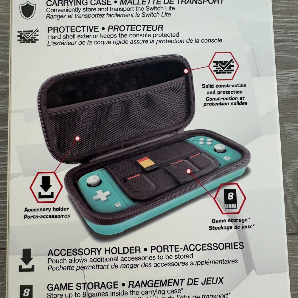 Nyko Elite Shell Case Turquoise Hard Shell Protective Case Nintendo Switch Lite