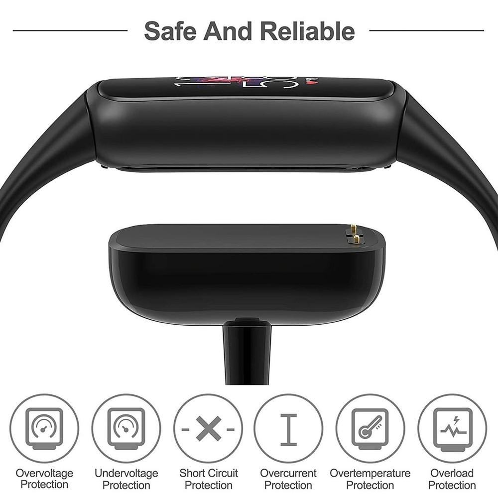 2 Pcs 50cm USB Charging Cable Replacement for Fitbit Luxe & Charge 5 Devices New