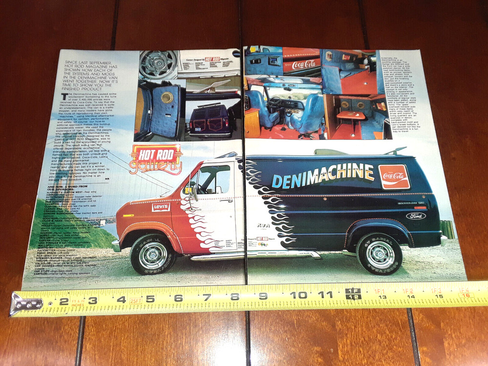 1977 FORD VAN LEVIS DENIMACHINE COCA COLA ORIGINAL ARTICLE