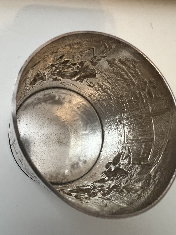 Silver Plated Match Holder / Cup