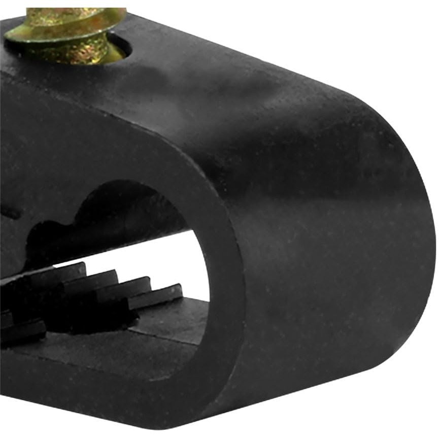 Flexible Single Cable Screw Clips - 200 Pack - Black