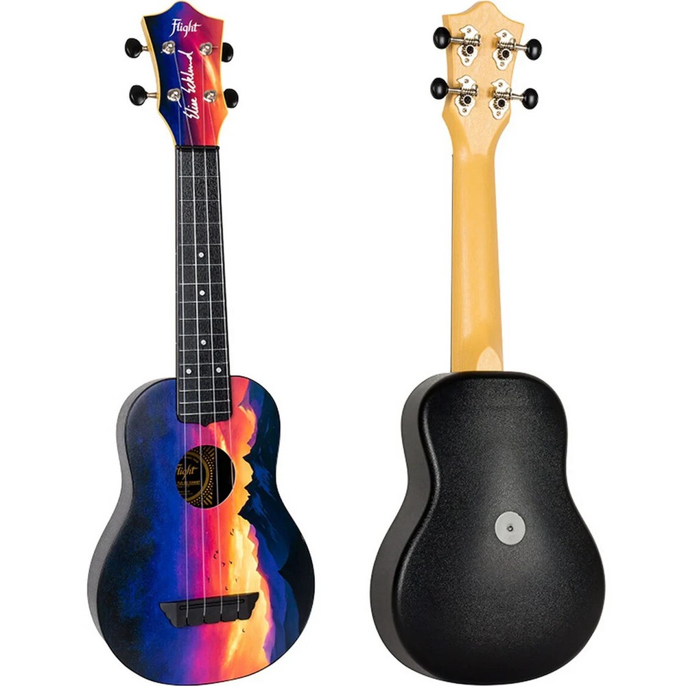 Flight Elise Ecklund Sunset Soprano 4-String Ukulele, Sunset