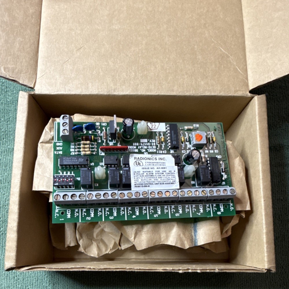 Radionics D8129 Octo-Relay Module for Alarm Systems