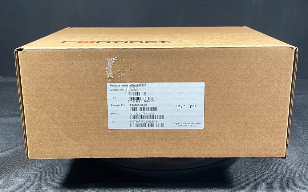 NEW Fortinet Fortigate 60F  FG-60F Network Security Firewall- Same Day Shipping