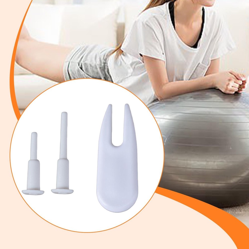 2Pcs Exercise Ball Plugs Replacement Convenient Lightweight White with Plug