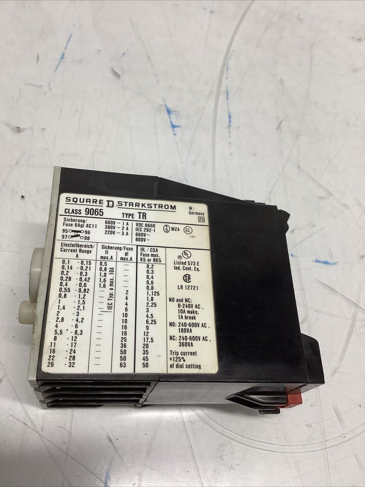 Square D Overload Relay 9065 TR5,5 *CHIPPED ON SIDE* Q-564