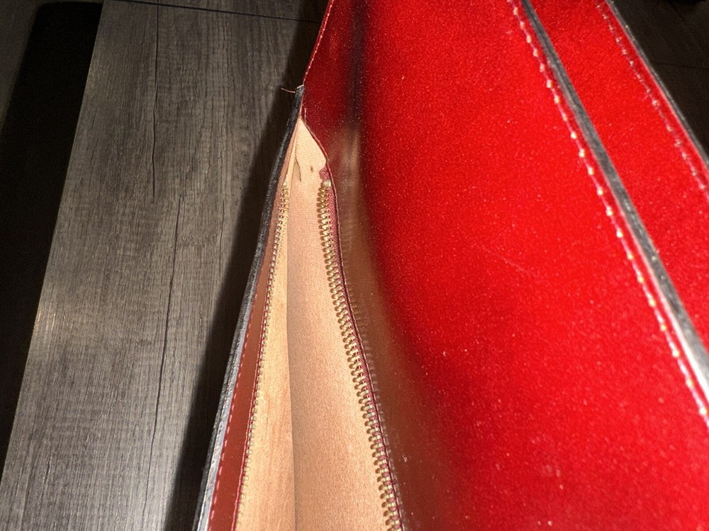 vintage leather document holder
