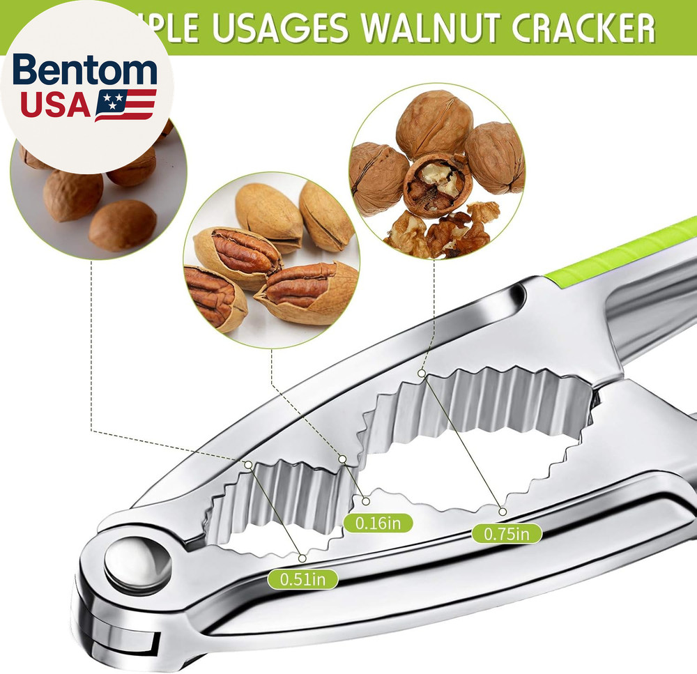 2 Pieces Walnut Cracker Tools Walnut Nutcrackers Metal Nut Shell Openers Nut She