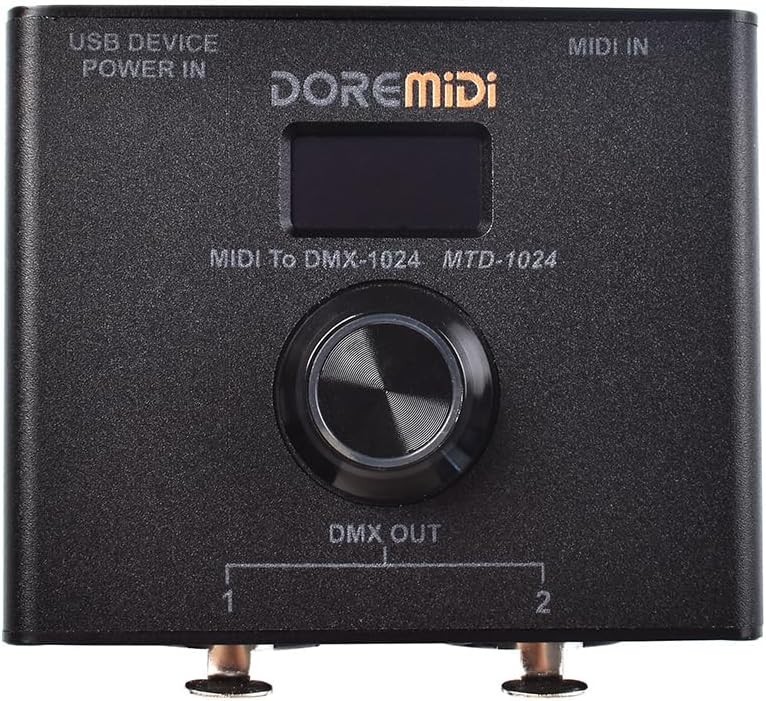 Professional MIDI to DMX Controller MTD-1024 - Modern Design, Versatile Use