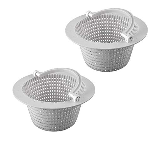 Above-Ground Pool Thru-Wall Skimmer Basket with Handle - 2 Pack, Compatible with