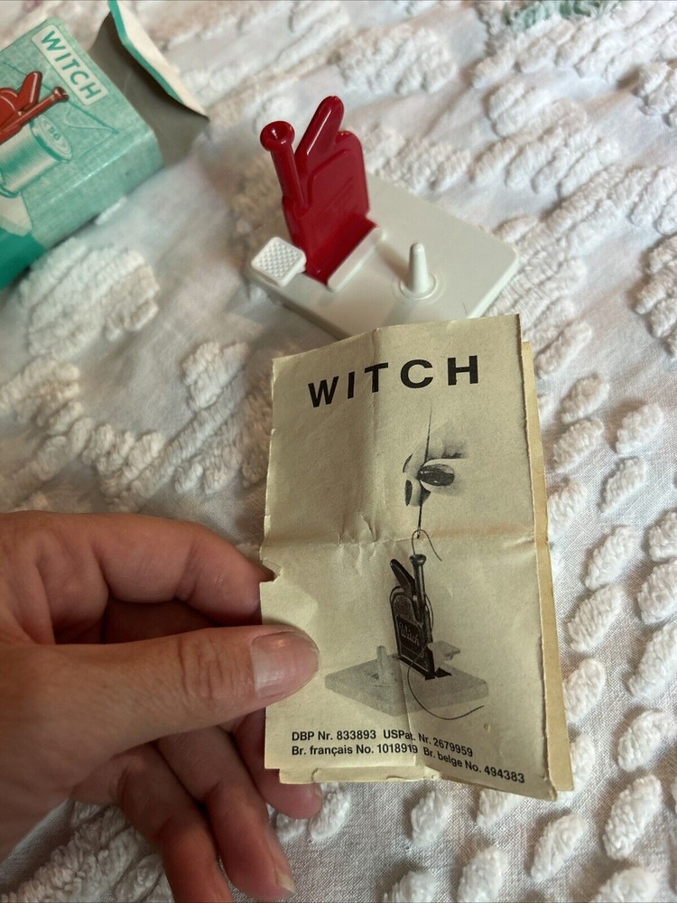 Vintage Witch Automatic Needle Threader with instructions Germany