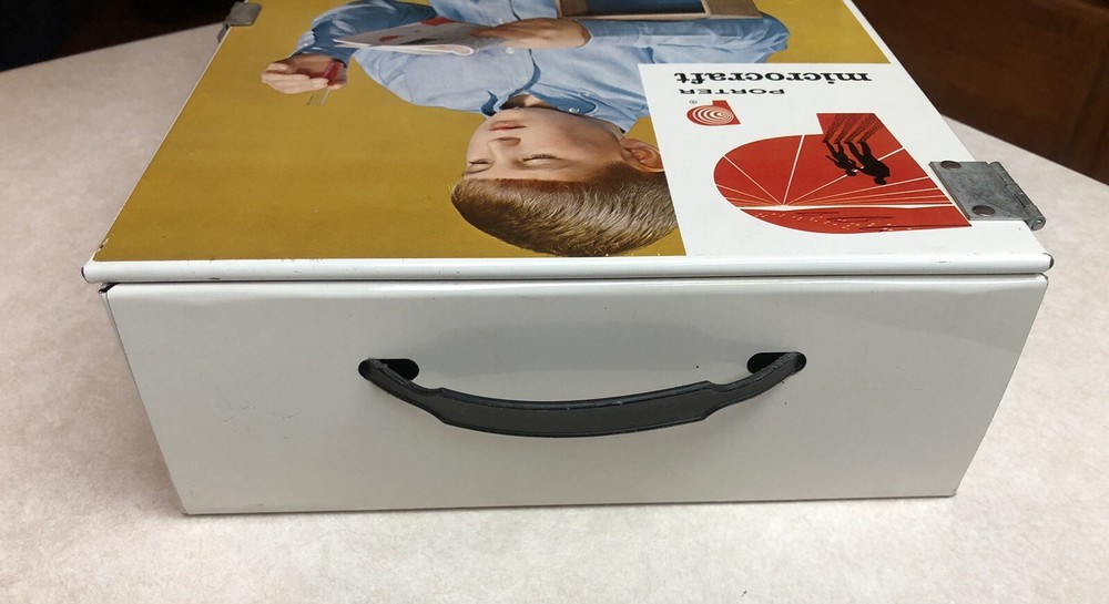 Vintage Porter Microcraft Student Research Series Microscope in Case