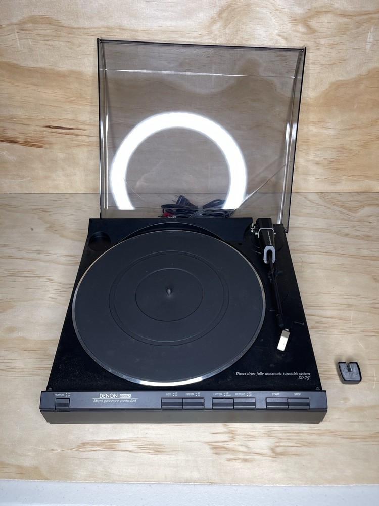 Denon DP-7F Direct Drive Fully Automatic Turntable w Manual Box