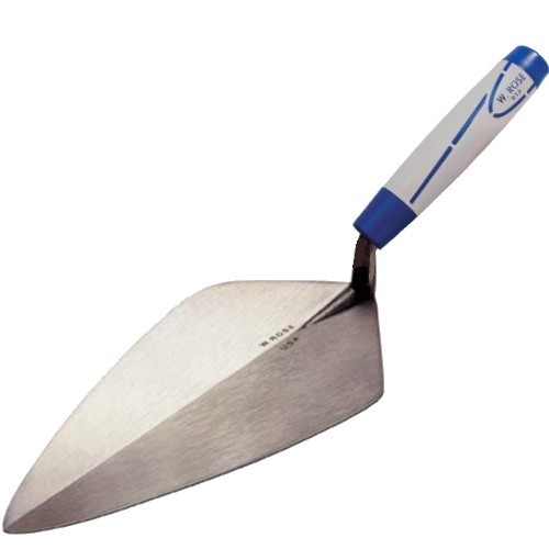 W Rose Brick Trowel 12" Wide London Pattern ProForm Handle