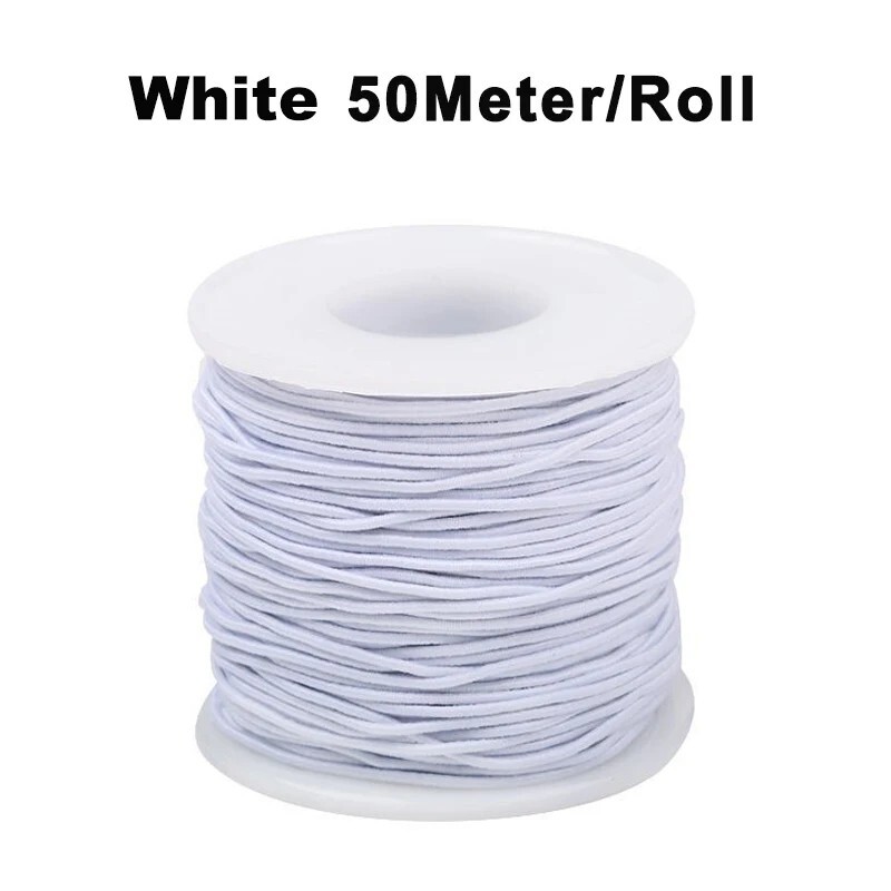 Elastic String for Bracelets Making - 2 Rolls 1.2MM Bracelet String Elastic Tot