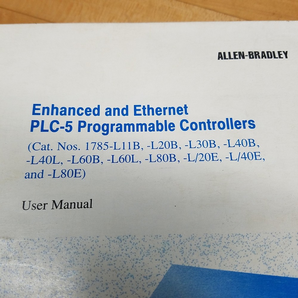 Allen Bradley 955116-42 PLC-5 Programmable Controllers User's Manual - USED