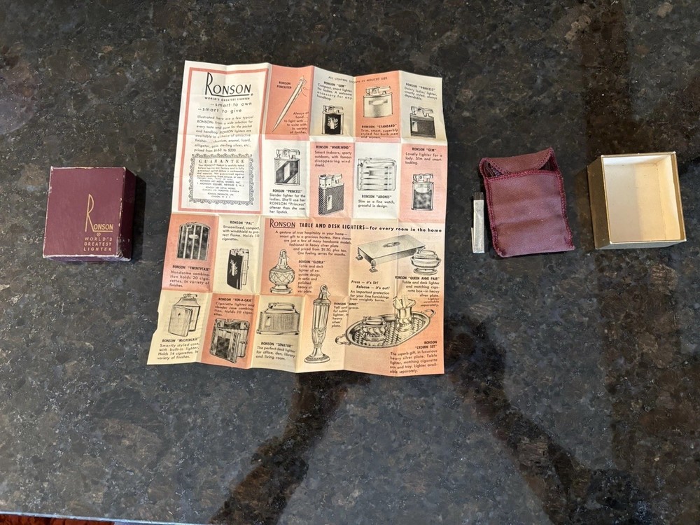 Vintage Ronson “Gem” Whirlwind Lighter